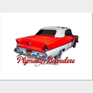 1955 Plymouth Belvedere Convertible Posters and Art